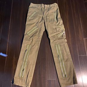 Tripp NYC men’s olive green bondage pants sz 30